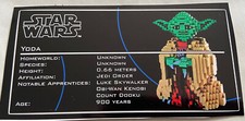 Adesivo Lego Star Wars UCS 7194 Jedi Master Yoda (2 versioni, leggi!)