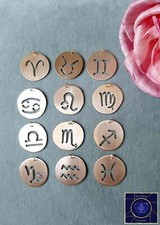 Gioiello Collana ottone acciaio oro femminile girocollo segno zodiacale handmade