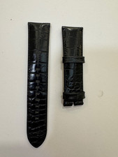 CINTURINO OROLOGIO PELLE "EMPORIO ARMANI" NERO ANSA 22 MM -NUOVO