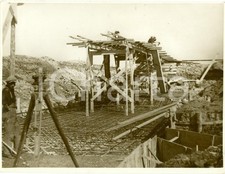 1935 ca TREVISO Costruzione Collettore Bonifica Acque Alte *Fotografia