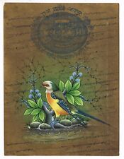 Fatto a Mano Uccello Dipinto