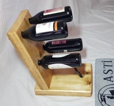 Portabottiglie in legno di