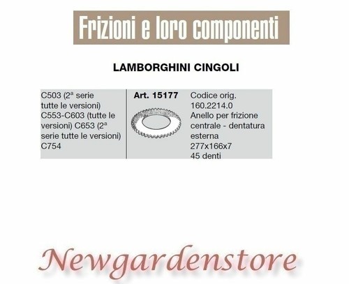 Anello frizione centrale