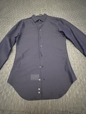 Emporio Armani Camicia Blu Raso Giorgio Armani