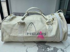 Borsa da palestra vintage Head Holdall viaggio bianca rosa Montecarlo