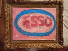 MARIO SCHIFANO PALMA ACRILICO SU TELA FIRMATO