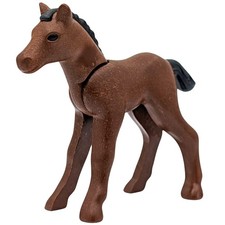 Playmobil pony marrone scuro