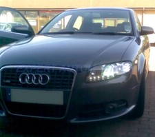 FARI LED   A4 B7 PER BI-XENON DI SERIE D1S DAYLINE PARABOLA LENTICOLARE