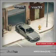 Tarmac Works 1:64 modellino auto Nissan Silvia (S 14) lega veicolo pressofuso grigio