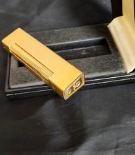 ACCENDINO PIERRE CARDIN ORO LIGHER Gold VINTAGE Mai Usato Con Astuccio Originale