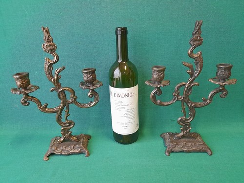 Coppia antichi candelabri - antichi,