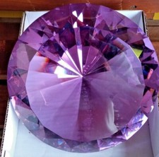 Diamante fermacarte gigante 200 mm violetto