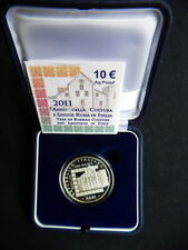 2011 ITALIA rara MONETA ARGENTO 10 euro PROOF UNC cultura e lingua russa