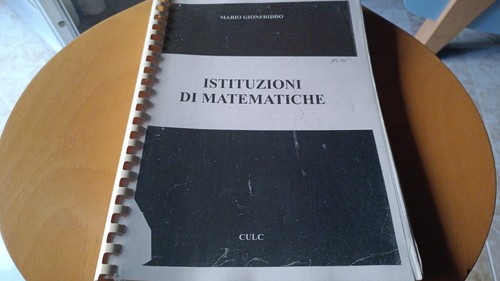 Istituzioni matematiche - ,