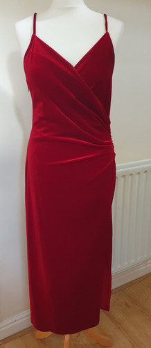 Abito lungo midi zara - zara, rosso