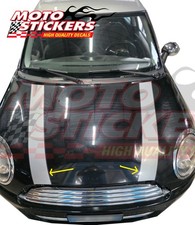 Mini Countryman 2009 - fasce cofano - argento metallizzato  bordo canna fucile