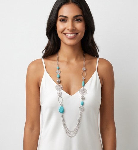Elegante collana lunga in - **elegante,