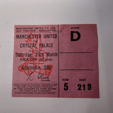 BIGLIETTO STUB - MANCHESTER