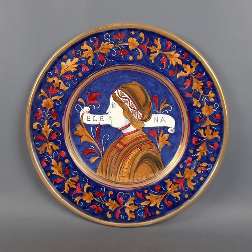 Piatto maiolica gualdo tadino - piatto,