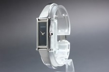 [Ecc+5] Orologio da donna Gucci 1500L 12 mm argento quadrante nero quarzo...