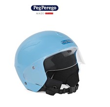 CASCO MOTO azzurro bimbo