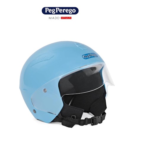Casco moto azzurro bimbo - casco,