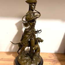 Statua cane bronzo scultura
