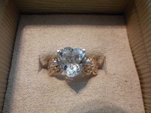 Anello solitario cuore - , yg