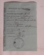 POSTE ITALIANE RICEVUTA VAGLIA