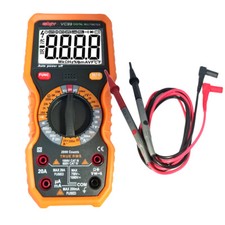 TESTER MULTIMETRO DIGITALE PUNTALI RILEVATORE AMPERE FARAD OHM VC99 AC DC 1000V