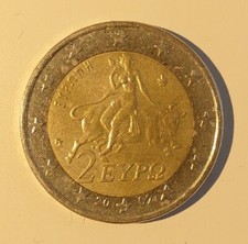 Moneta 2 Euro Grecia 2002 con