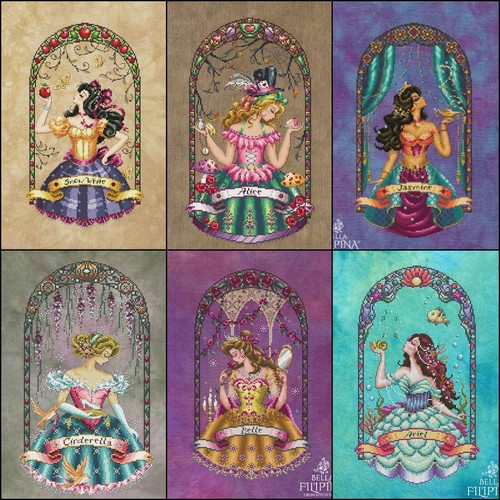 Set cross stitch pattern - set,