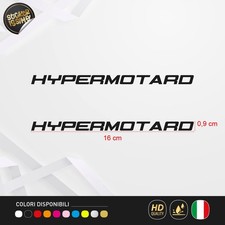 2 Adesivi Stile Ducati Hypermotard 950, 698 - Prespaziati in Vinile