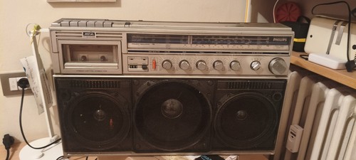Radio boombox vintage philips - boombox,