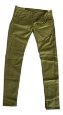 Pantalone da donna Dondup Music Pantaloni Casual Slim Verde Trousers Size 28