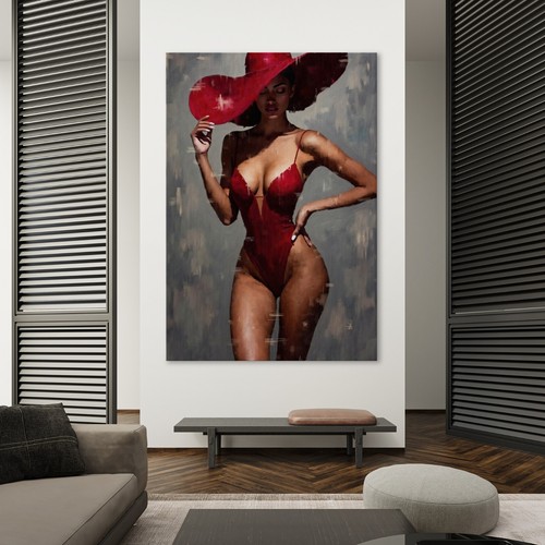 Elegante arte donna nera moda - arte, nera,