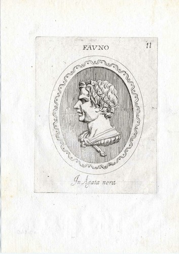 Rara stampa antica fauno - rara,