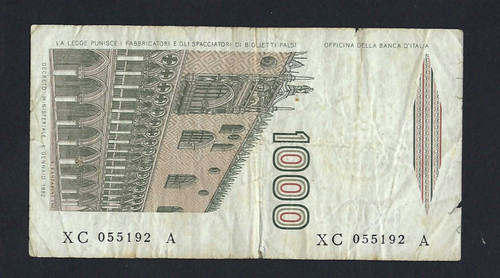 Repubblica 1000 lire marco - 1000,