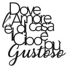 Scritta in Legno da Cucina