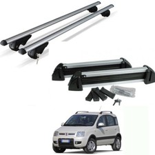 BARRE PORTATUTTO ALLUMINIO PANDA 4x4 MULTIJET ANNO 2008 CON RAIL+PORTASCI 4 PAIA
