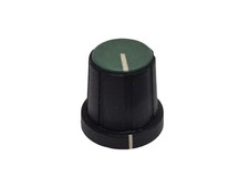 Black D-Shaft Knob with Green