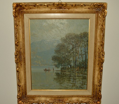 Quadro olio tela con - quadro, su
