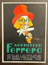 Pubblicità Aperitivo Ferrero - Fratelli Ferrero di Riccardo Torino - cm14x10