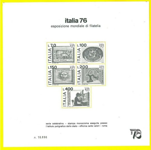 Italia 1976 foglietto - italia,