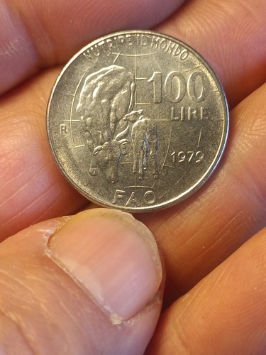 Moneta 100 lire fao - 100, qfdc
