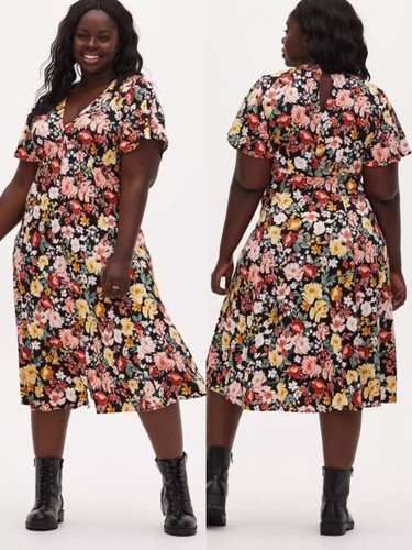 Abito midi torrid nero - abito,