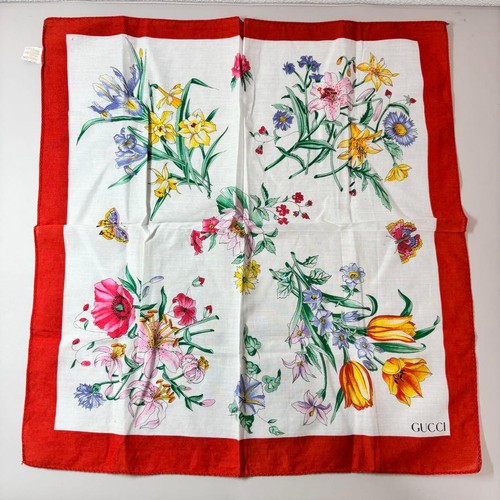 Sciarpa seta floreale - di, gucci