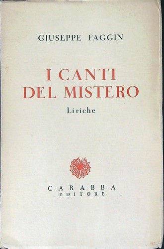 Canti del mistero liriche - i,