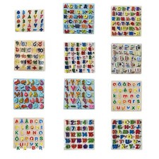 Puzzle in legno con alfabeto