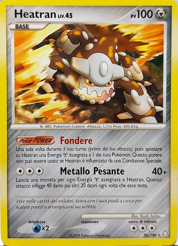 Pokemon carta heatran - heatran, liv